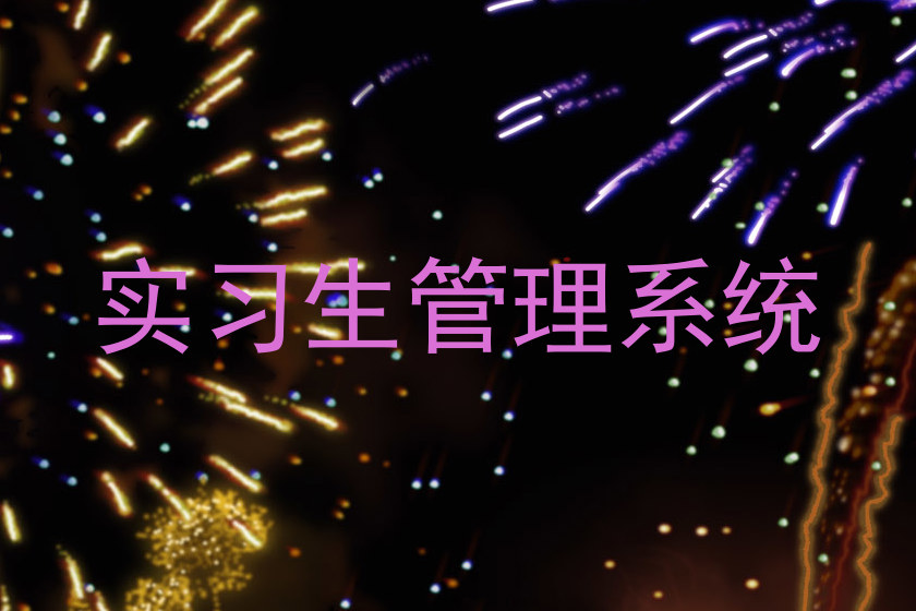 实习生管理系统