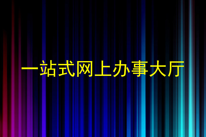 一站式网上办事大厅
