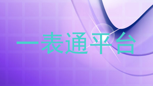 一表通平台