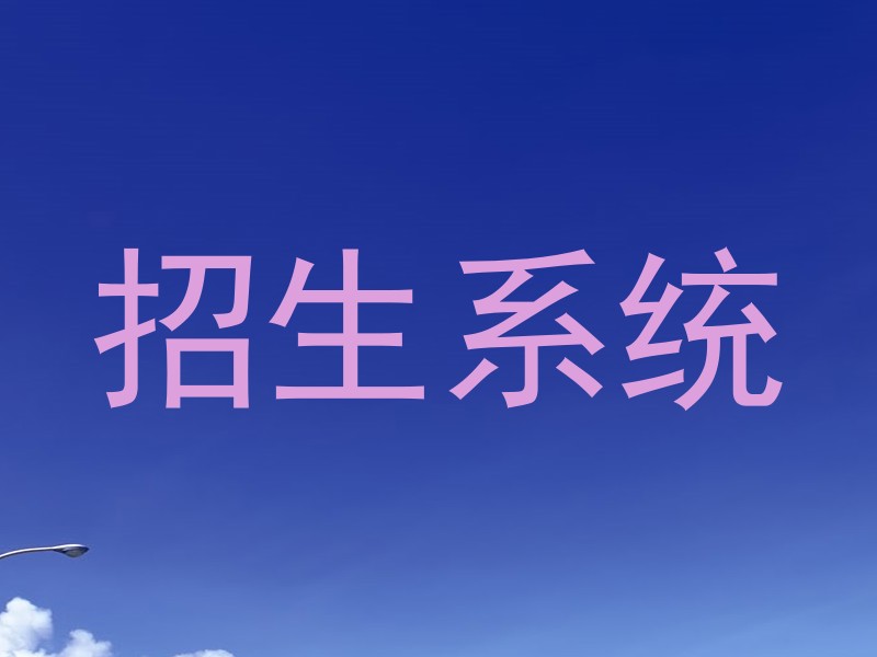 招生系统