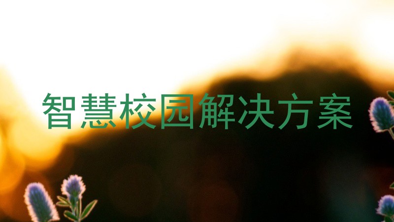 智慧校园解决方案