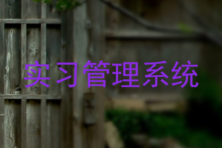 实习管理系统