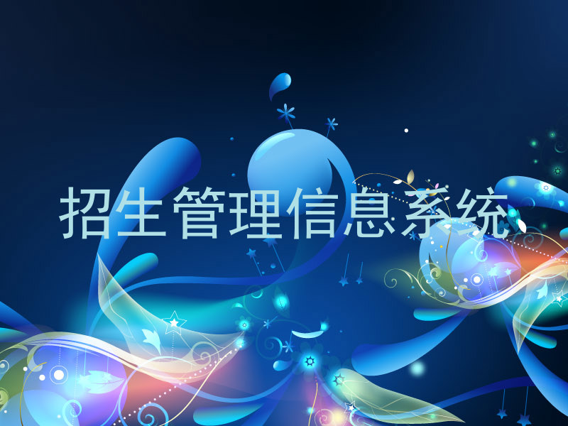 招生管理信息系统