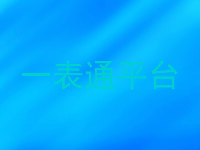 一表通平台