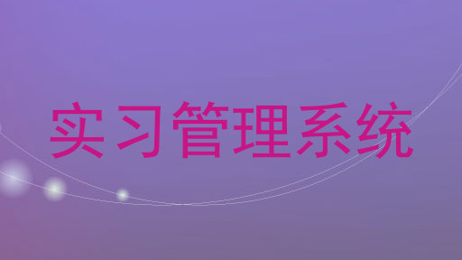 实习管理系统