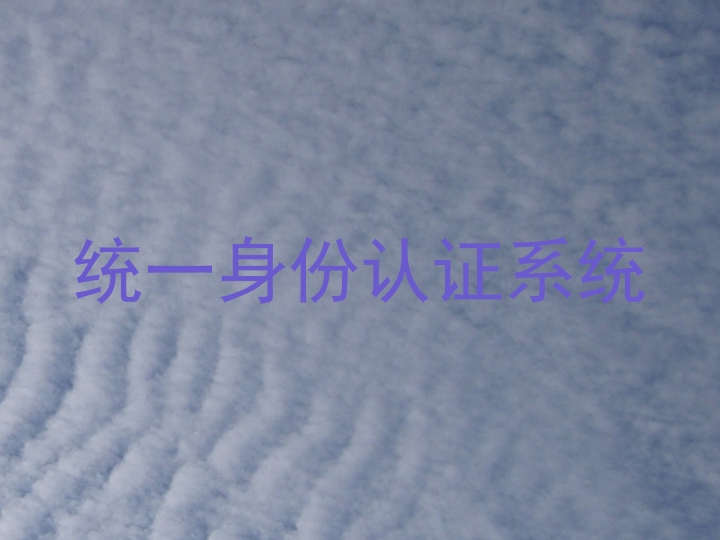 统一身份认证系统