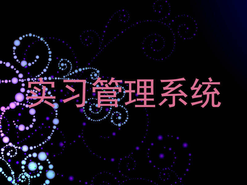 实习管理系统