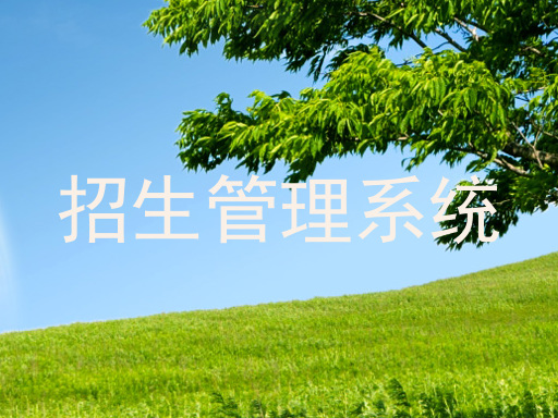 招生管理系统