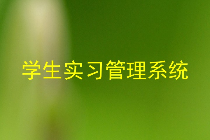 学生实习管理系统