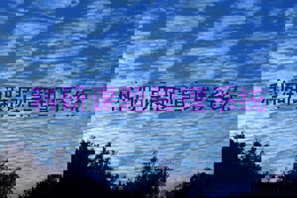 科研课题管理系统