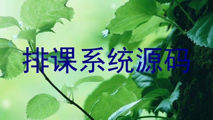 排课系统源码