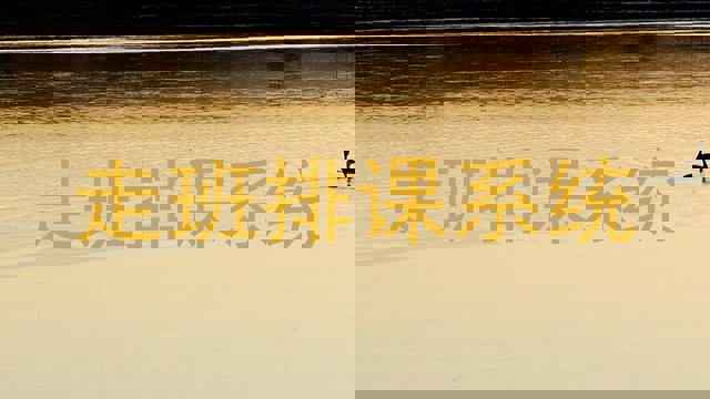 走班排课系统