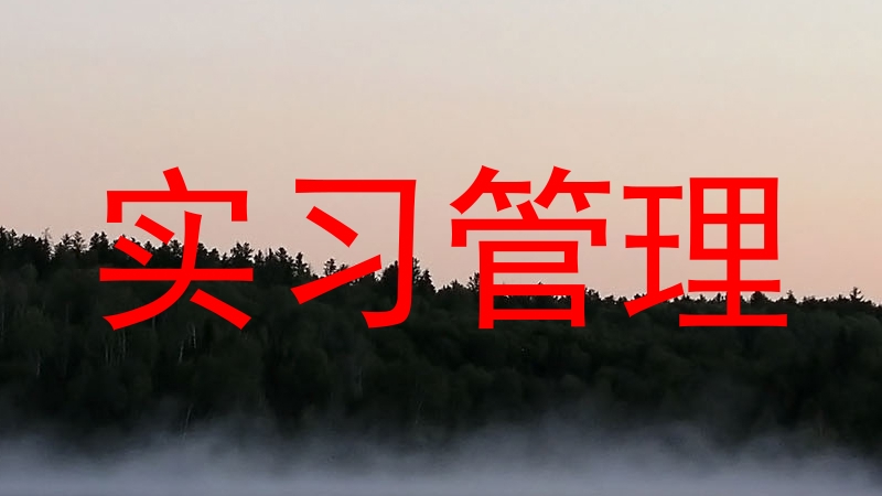 实习管理