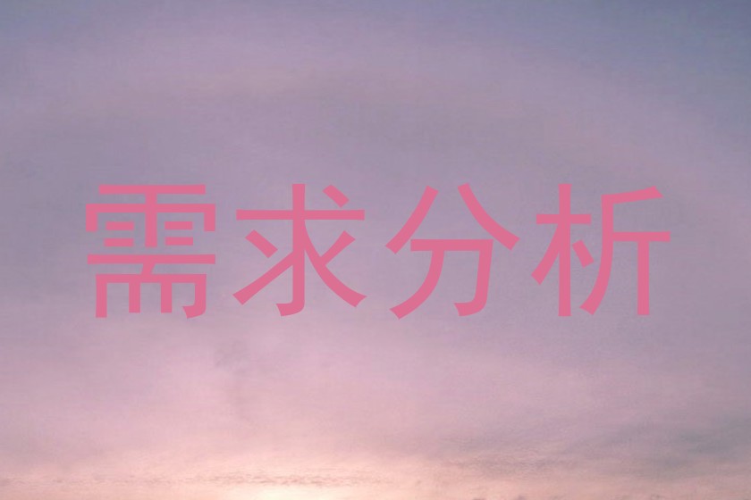 需求分析