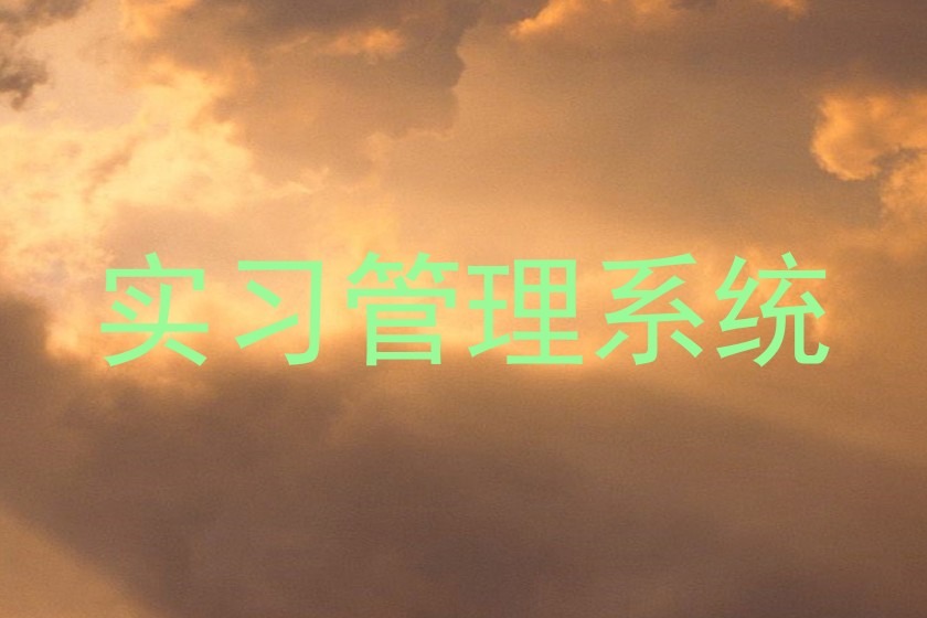 实习管理系统