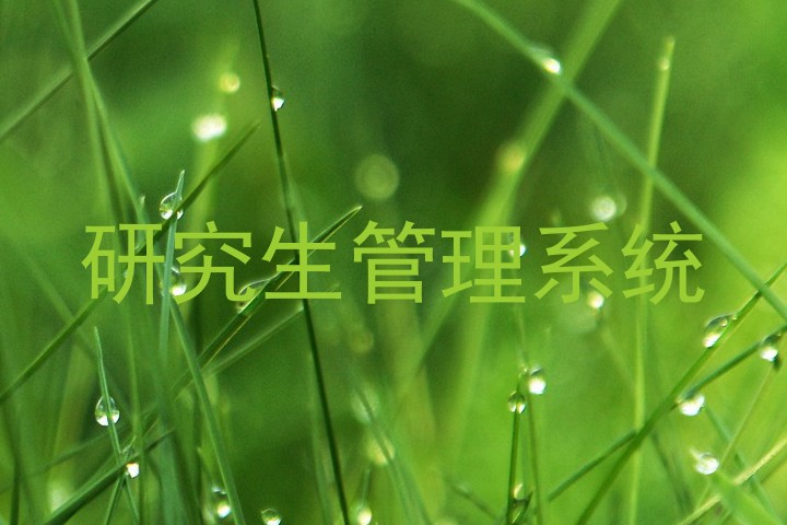 研究生管理系统