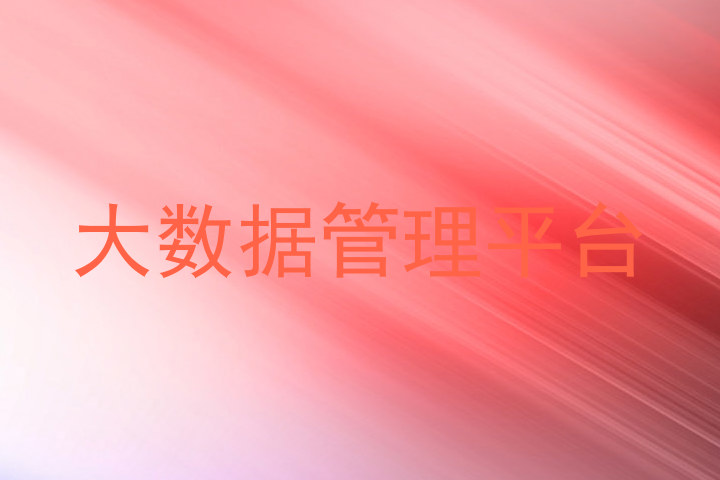 大数据管理平台