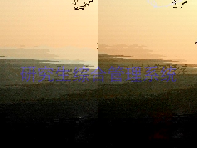 研究生综合管理系统