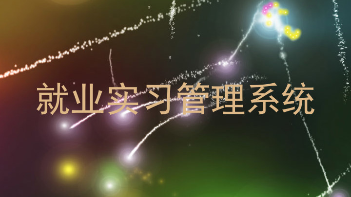 就业实习管理系统