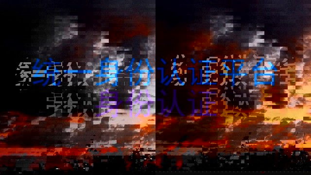 统一身份认证平台|身份认证