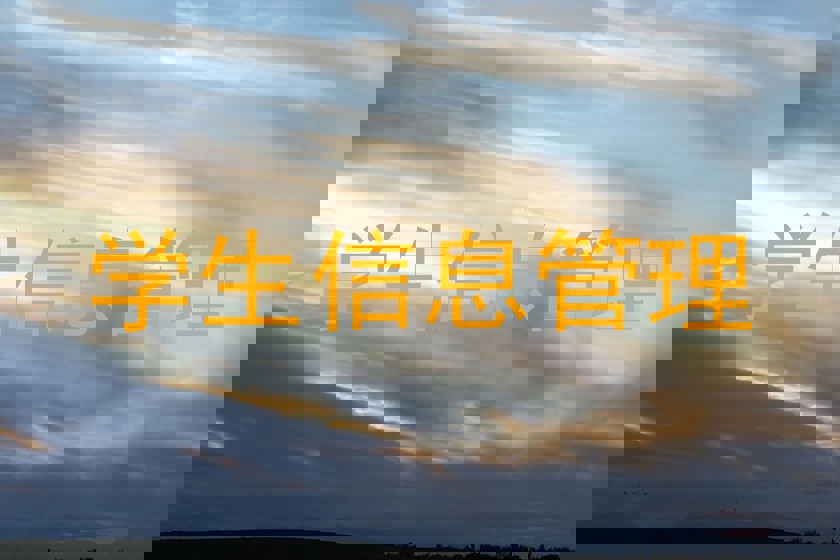 学生信息管理