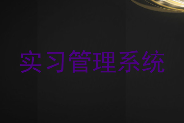 实习管理系统
