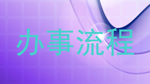 办事流程