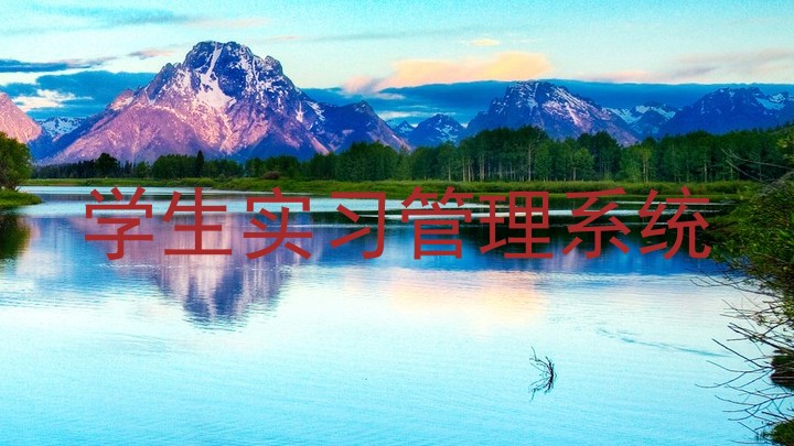 學(xué)生實(shí)習(xí)管理系統(tǒng)