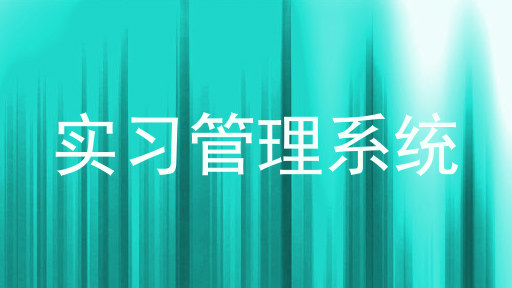 实习管理系统
