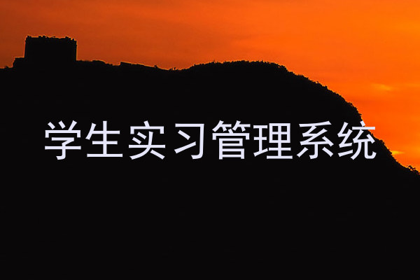 學(xué)生實習(xí)管理系統(tǒng)