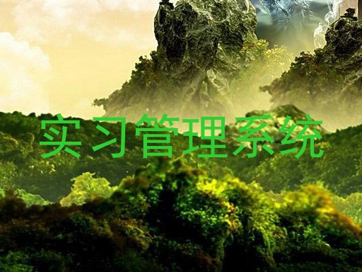 实习管理系统