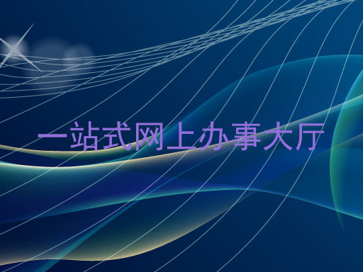 一站式网上办事大厅