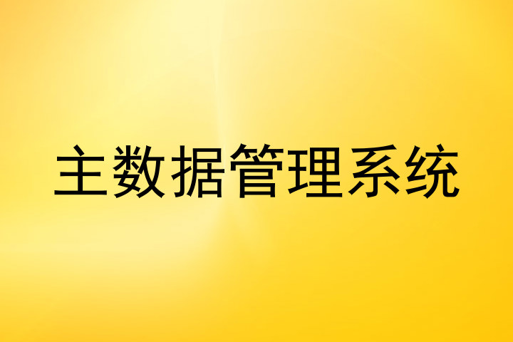 主数据管理系统