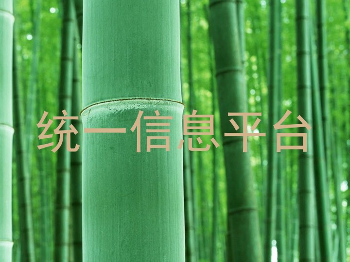 統(tǒng)一信息平臺