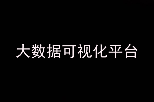大数据可视化平台