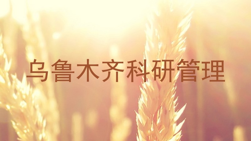 乌鲁木齐科研管理