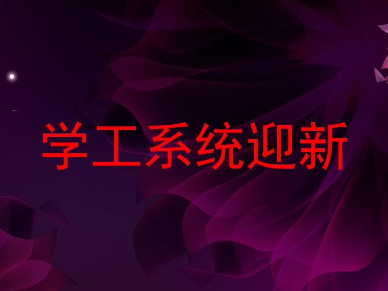学工系统迎新