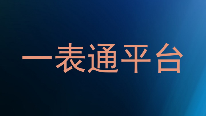 一表通平台
