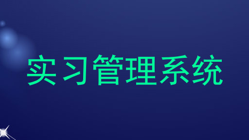 实习管理系统
