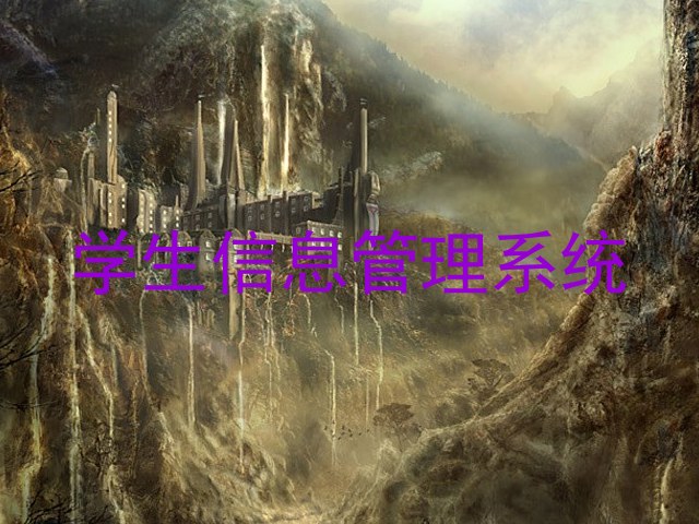 学生信息管理系统