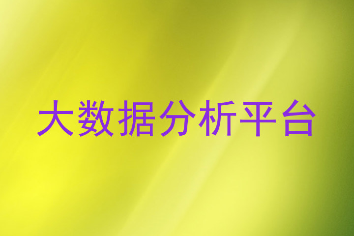 大数据分析平台