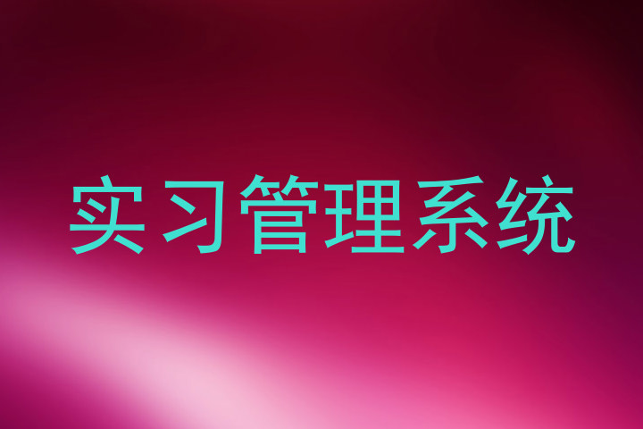 实习管理系统