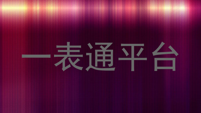 一表通平台