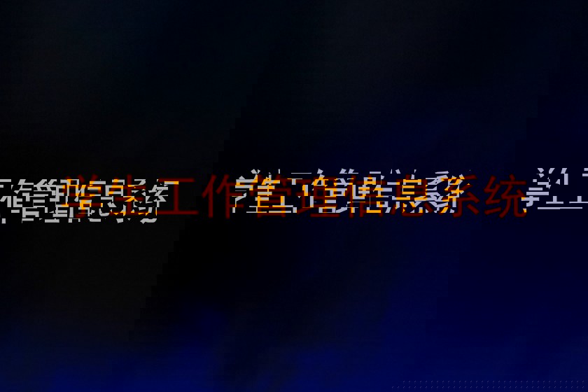 学生工作管理信息系统
