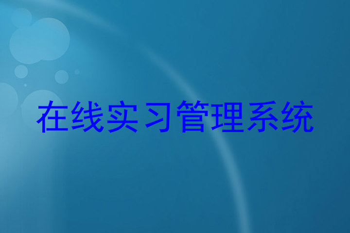 在线实习管理系统