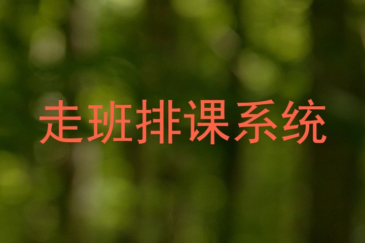 走班排课系统