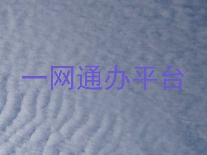 一网通办平台
