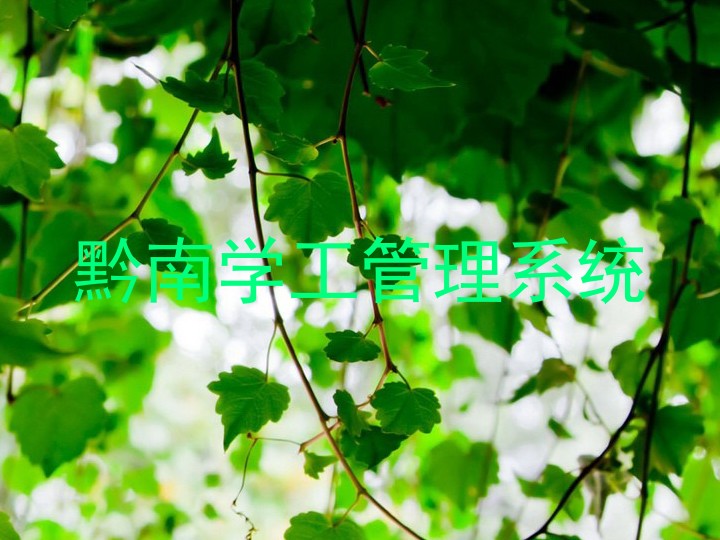 黔南学工管理系统
