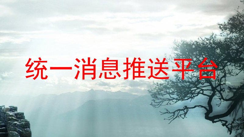 统一消息推送平台