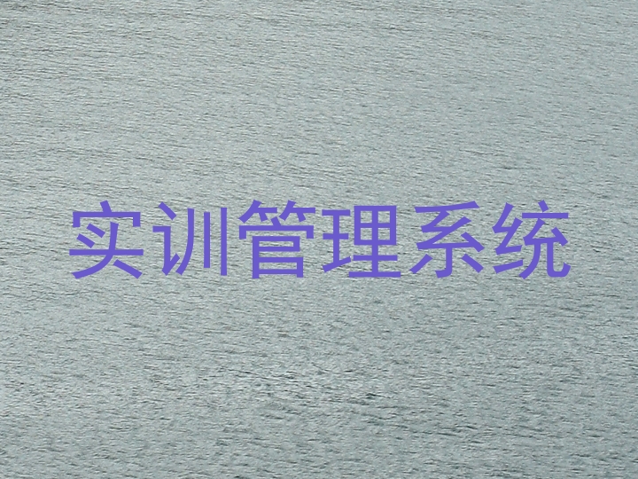 实训管理系统